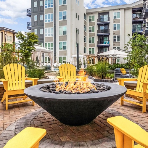 Maddox South End Common Space Well-kept outdoor space